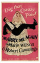 Marry Me Again Movie Poster Print featuring romantic film themes.
