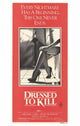Dressed to Kill Movie Poster Print showcasing suspenseful cinematic art.