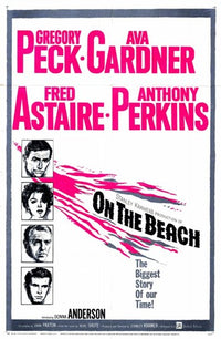 On the Beach Movie Poster featuring a serene coastal landscape.