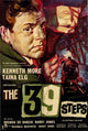 The 39 Steps Movie Poster Print featuring classic Hitchcock film art.