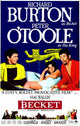 Becket Movie Poster Print showcasing historical cinematic art.