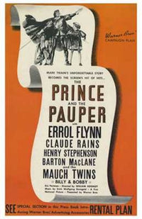 The Prince and the Pauper Movie Poster Print showcasing a classic film.