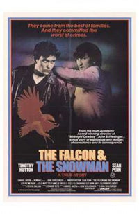 The Falcon and the Snowman movie poster print featuring iconic imagery.
