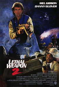 Lethal Weapon 2 Movie Poster Print showcasing iconic film action