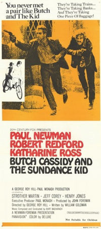 Butch Cassidy and the Sundance Kid movie poster print