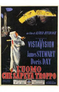 The Man Who Knew Too Much Movie Poster Print featuring classic film design.