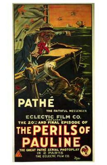 The Perils of Pauline Movie Poster Print featuring classic film imagery.