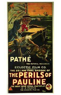 The Perils of Pauline Movie Poster Print featuring classic film imagery.