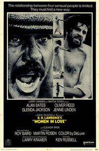 Women in Love Movie Poster Print showcasing cinematic themes of passion and relationships.