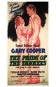 The Pride of the Yankees movie poster print showcasing Lou Gehrig.