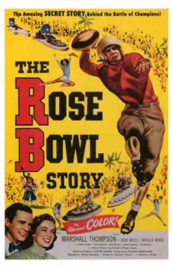 The Rose Bowl Story Movie Poster Print showcasing college football excitement