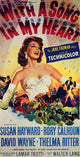 With a Song in My Heart Movie Poster Print featuring classic cinema design.