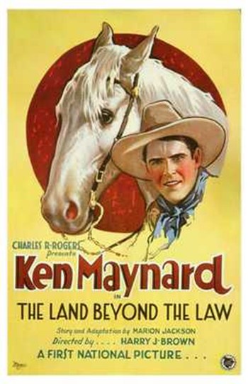 The Land Beyond the Law Movie Poster Print featuring vibrant colors and cinematic imagery.