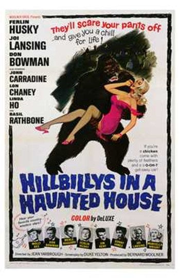 Hillbillys in a Haunted House Movie Poster Print, colorful and humorous decor.