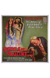 The Perils of Pauline Movie Poster Print featuring classic film art.