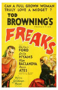 Freaks Movie Poster Print showcasing the iconic characters of the classic horror film.