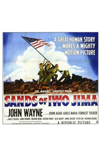 Sands of Iwo Jima Movie Poster Print showcasing iconic film imagery.