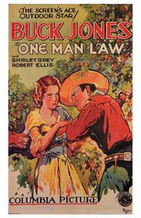 One Man Law Movie Poster Print showcasing cinematic artwork.