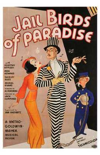 Jail Birds of Paradise Movie Poster Print showcasing colorful birds and unique design.