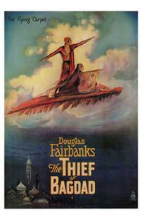 The Thief of Bagdad Movie Poster Print showcasing vibrant colors and classic cinematic design.
