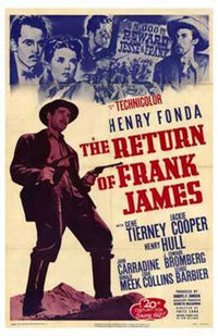 The Return of Frank James movie poster print on premium paper.