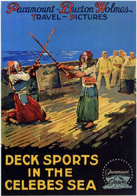 Deck Sports in the Celebes Sea Movie Poster - Adventure Artwork