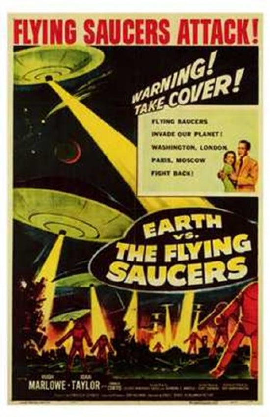 Earth Vs the Flying Saucers Movie Poster Print