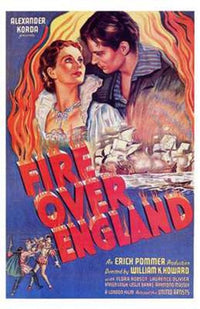 Fire Over England Movie Poster - Classic Film Art