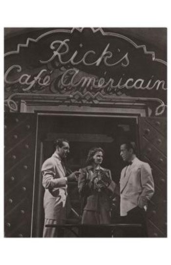 Casablanca Movie Poster Print capturing classic film romance