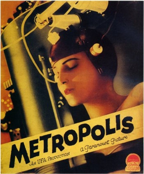 Metropolis Movie Poster Print showcasing iconic sci-fi artwork.