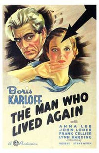 The Man Who Lived Again Movie Poster showcasing classic film art.