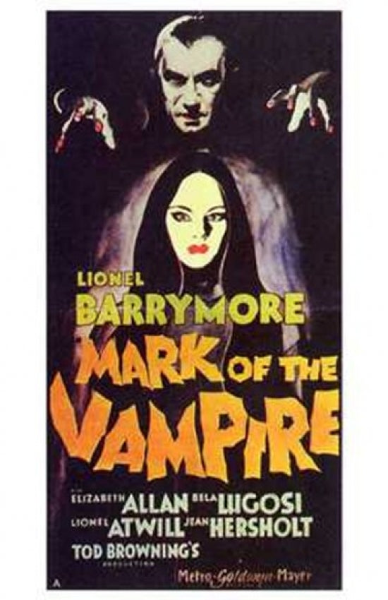 Mark of the Vampire Movie Poster Print showcasing classic horror cinema.
