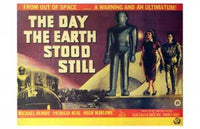 The Day the Earth Stood Still Movie Poster Print featuring iconic visuals.