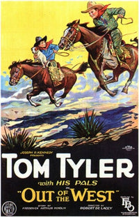 Out of the West Movie Poster Print showcasing western themes and adventure.
