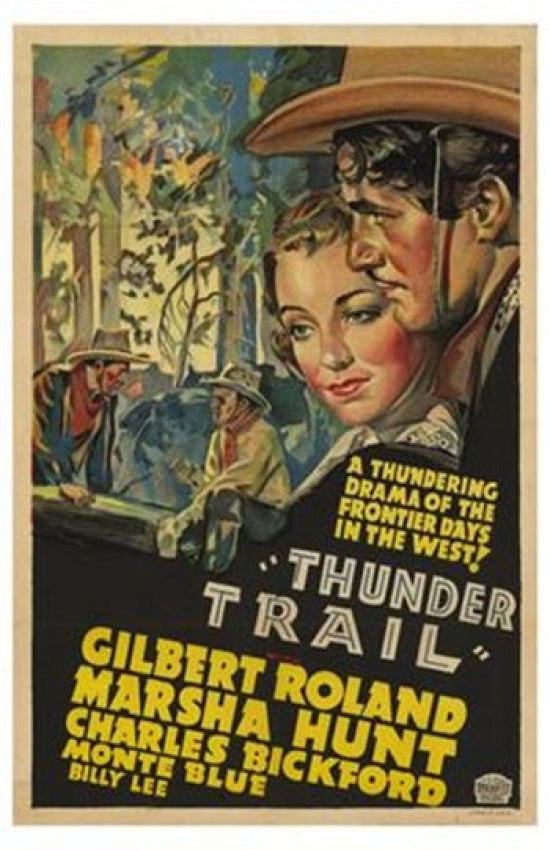 Thunder Trail Movie Poster Print showcasing cinematic adventure
