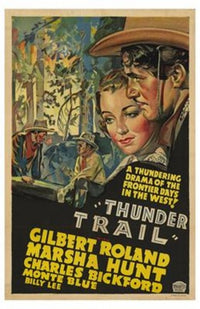 Thunder Trail Movie Poster Print showcasing cinematic adventure