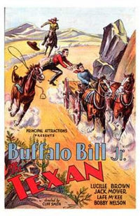 The Texans Movie Poster Print showcasing the Wild West theme.