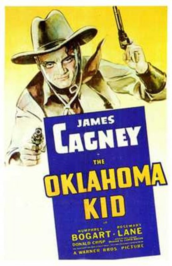 The Oklahoma Kid movie poster print featuring classic Wild West imagery.
