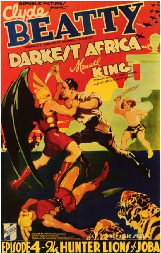 Darkest Africa Movie Poster Print showcasing vibrant imagery and cinematic allure.