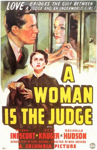 A Woman is the Judge Movie Poster Print showcasing cinematic artwork.