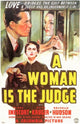 A Woman is the Judge Movie Poster Print showcasing cinematic artwork.