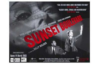 Sunset Boulevard Movie Poster Print 11 x 17 showcasing classic film art.