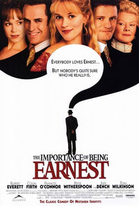The Importance of Being Earnest movie poster featuring classic artwork.