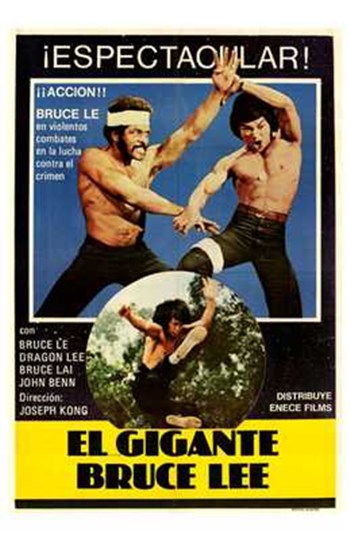The Clones of Bruce Lee Movie Poster Print featuring dynamic martial arts action.