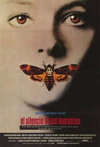 Silence of the Lambs Movie Poster Print featuring iconic imagery from the film.