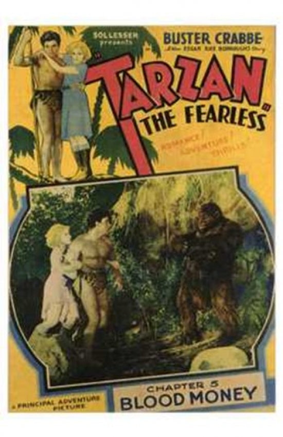 Tarzan the Fearless vintage movie poster from 1933.