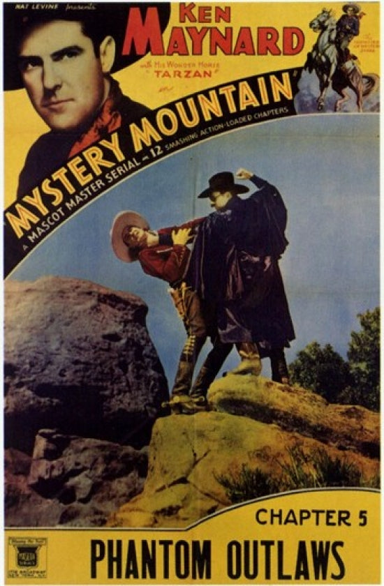 Mystery Mountain Movie Poster Print showcasing vibrant colors and intriguing design.