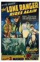 The Lone Ranger Rides Again Movie Poster Print showcasing the iconic hero.