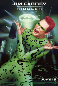 Batman Forever Movie Poster featuring iconic superhero imagery.