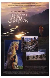 The Clan of the Cave Bear movie poster print showcasing prehistoric life.